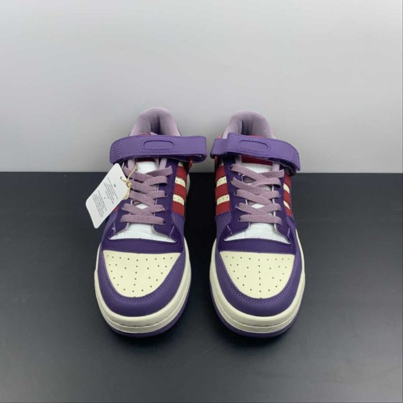 adidas Forum 84 Low Shoes Light Purple Red White Mens Sneakers - Picture 6 of 14